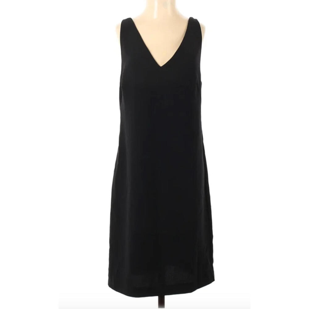 ZARA Basic Black Dress Sleeveless XS Strappy LBD Women's Open Back